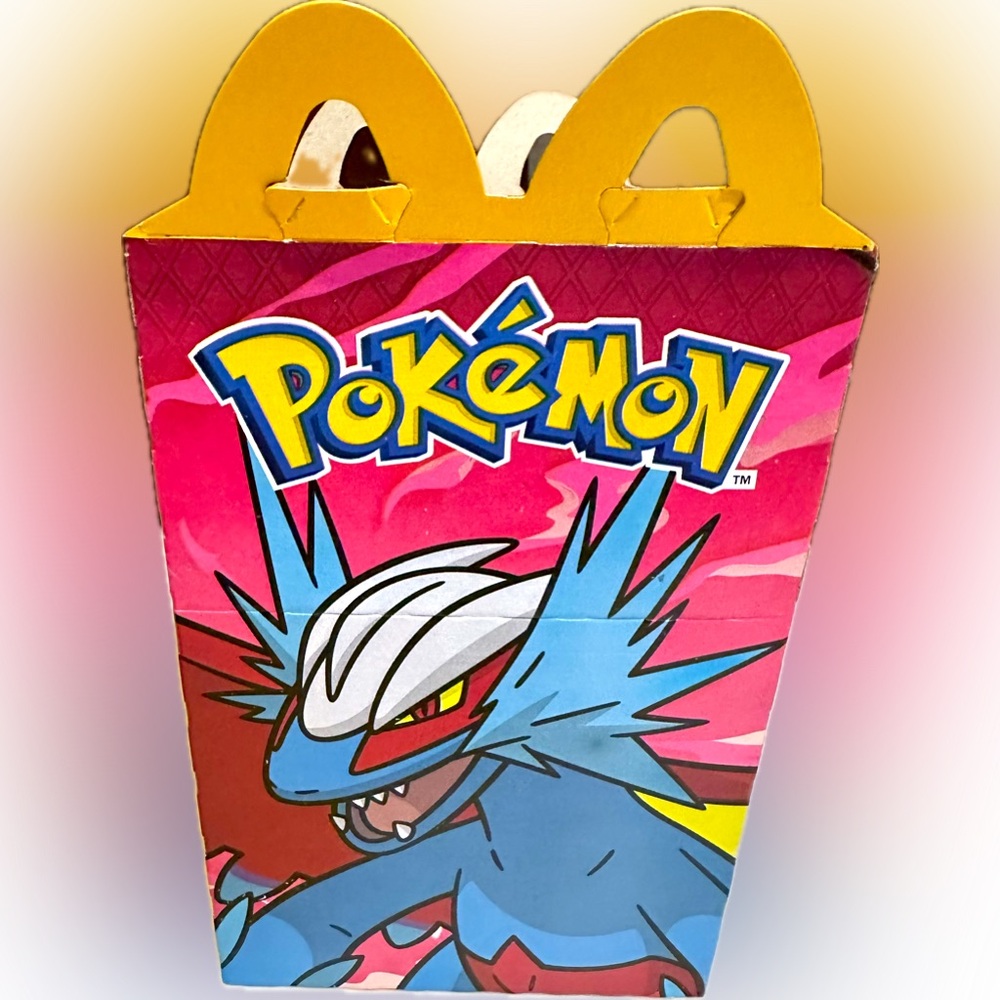 2025 MCDONALDS POKEMON SALAMENCE HAPPY MEAL BOX ONLY BLUE RED PROMOTION PREMIUM